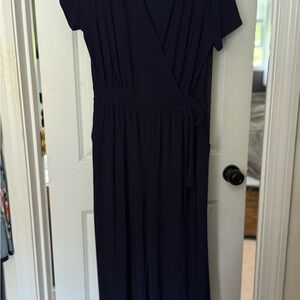 Navy Blue Wrap Jumper